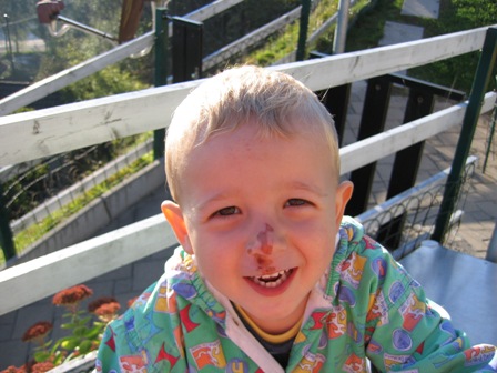 Oktober 2005 nach Ueberschlag mit Rutscherfahrzeug